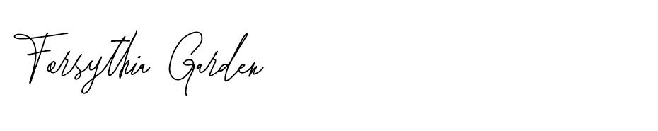 Forsythia Garden font